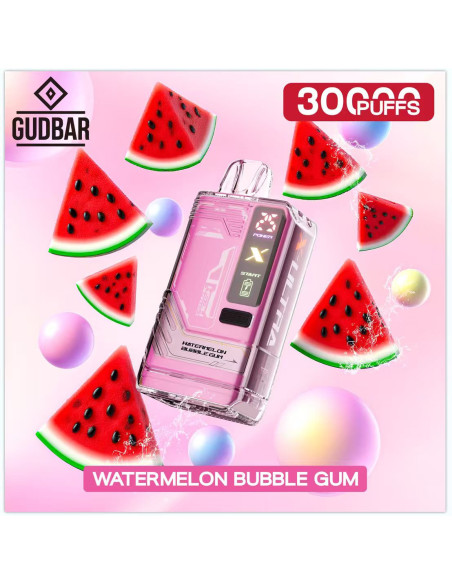 Pod Desechable Gudbar – Watermelon Bubblegum · Calada directa y perfil suave