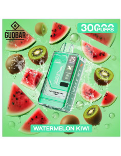 Pod Desechable Gudbar – Watermelon Kiwi · Calada directa y perfil afrutado