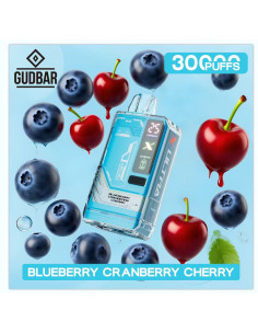 Pod Desechable Gudbar – Blueberry Cranberry Cherry · Calada directa y perfil afrutado