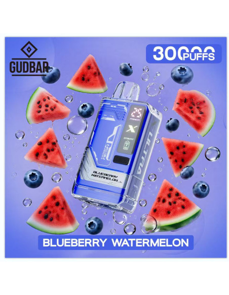 Pod Desechable Gudbar – Blueberry Watermelon · Calada directa y perfil afrutado