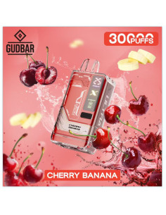 Pod Desechable Gudbar – Cherry Banana · Calada directa y perfil suave
