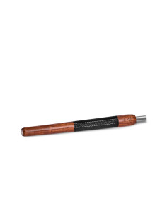 BOQUILLA WOOKAH WALNUT BLACK LEATHER