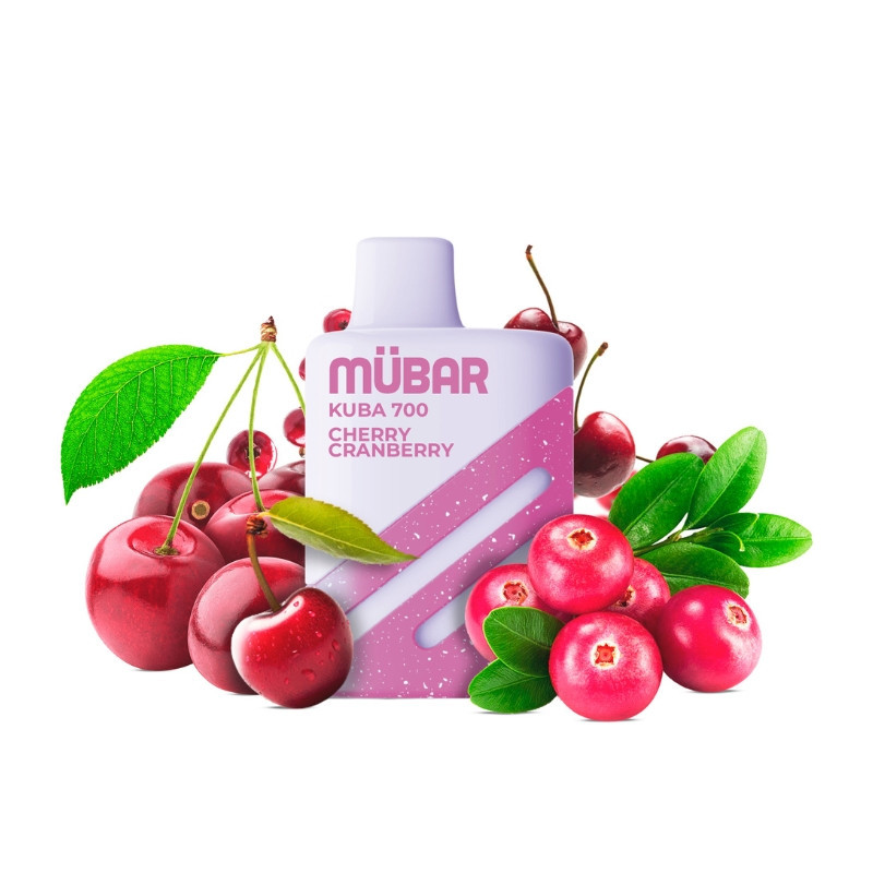 POD DESECHABLE MUBAR KUBA 700 - CHERRY CRANBERRY | BENGALASPAIN