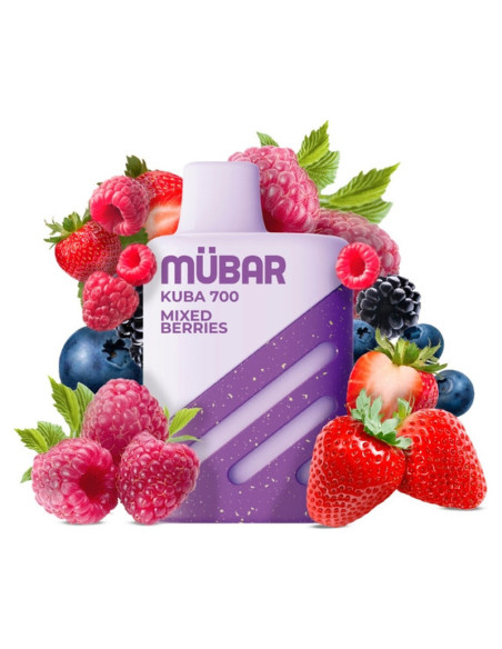 POD DESECHABLE MUBAR KUBA 700 - MIXED BERRIES | BENGALASPAIN