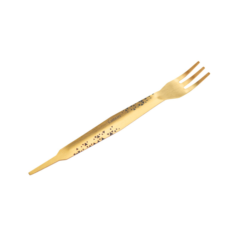 Tenedor Embery Fork Dorado de Acero Inoxidable | Accesorio Premium Resistente al Calor