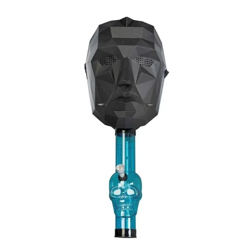 Gas Mask Juego del Calamar | Máscara Bong Decorativa con Diseño Geométrico