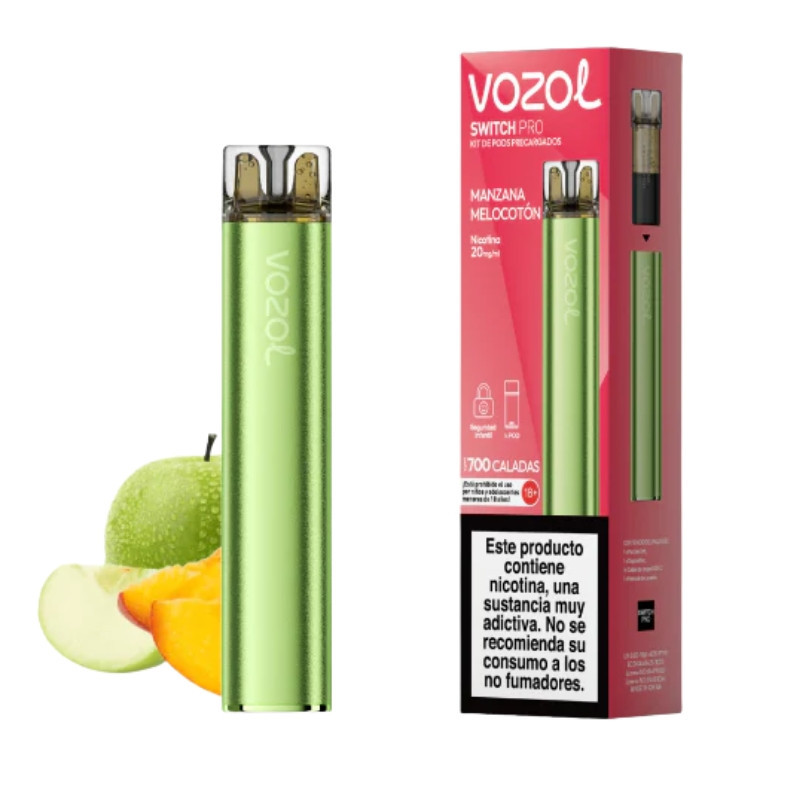 Pod Recargable Vozol Switch Pro Starter Kit Apple Peach 700 Caladas