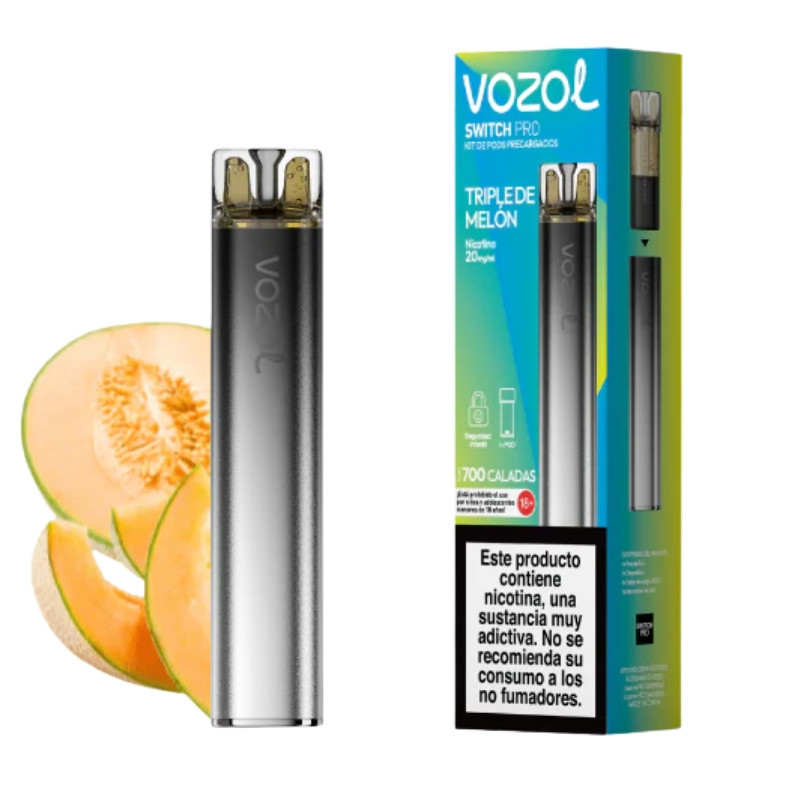 Pod Recargable Vozol Switch Pro Starter Kit Triple Melon 700 Caladas