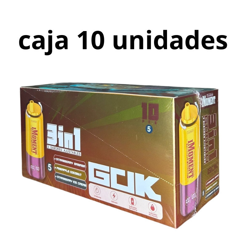 CAJA IMOMENT TURBO (STRAWBERRY BANANA/PINEAPPLE COCONUT/STRAWBERRY ICE CREAM)