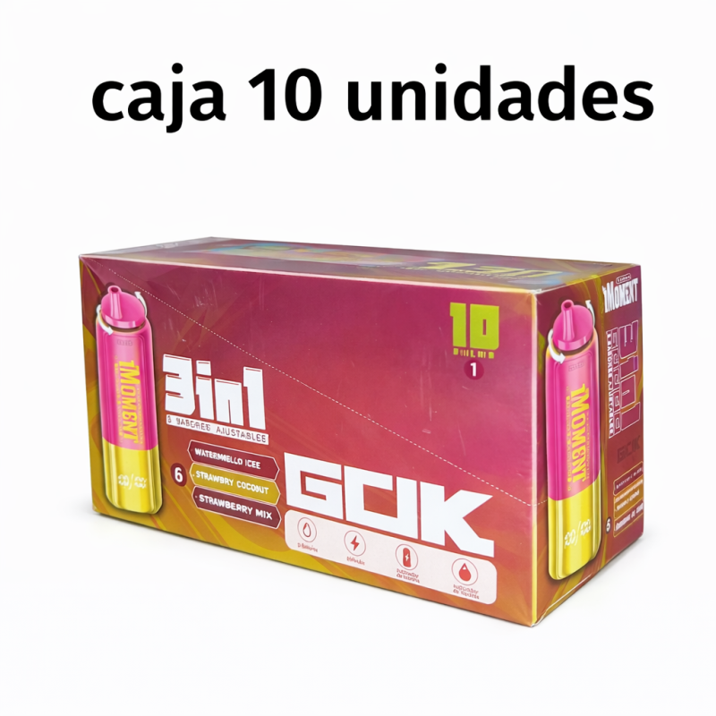 CAJA IMOMENT TURBO (WATERMELON ICE/PINEAPPLE COCONUT/STRAWBERRY KIWI)