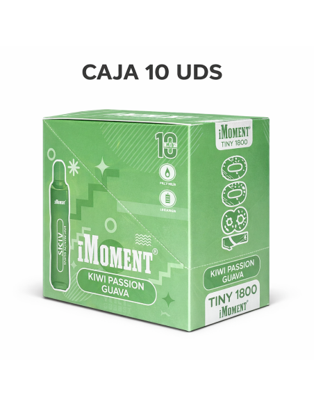 Caja iMoment Tiiny Kiwi Passion Guava - 10 unidades | Bengala Spain