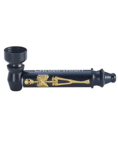 Pipa Esqueleto 8 cm – Pipa metálica compacta con diseño original