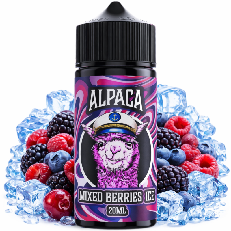 Alpaca Mixed Berries Ice Longfill 20ml | Aroma Frutal Helado