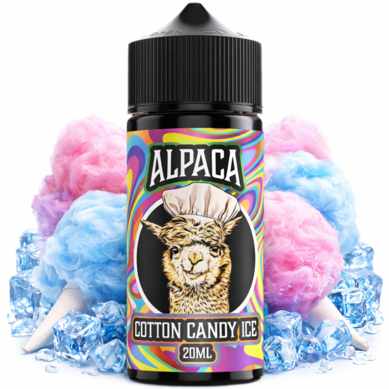 Alpaca Cotton Candy Ice Longfill 20ml | Aroma Dulce Helado