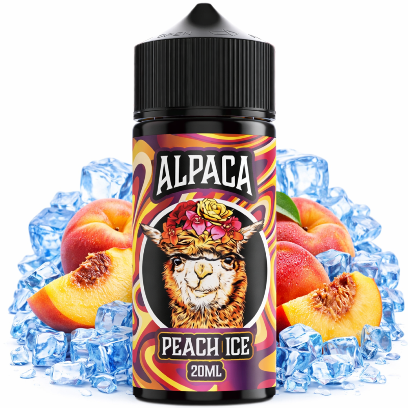 Alpaca Peach Ice Longfill 20ml | Aroma Frutal Helado