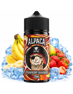 Alpaca Strawberry Banana Ice Longfill 20ml | Aroma Frutal Helado