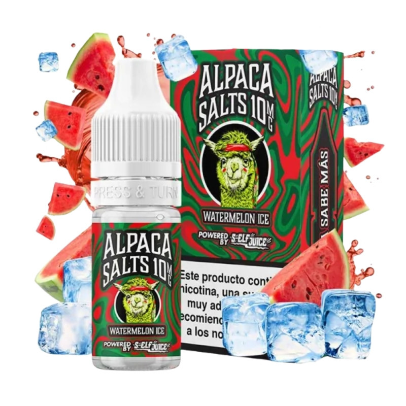 Watermelon Ice Alpaca Salts 10ml | Sales de Nicotina Sandía