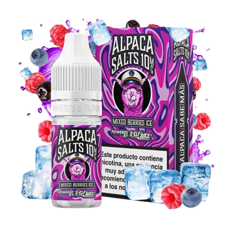 Mixed Berries Ice Alpaca Salts 10ml | Sales de Nicotina Frutas del Bosque
