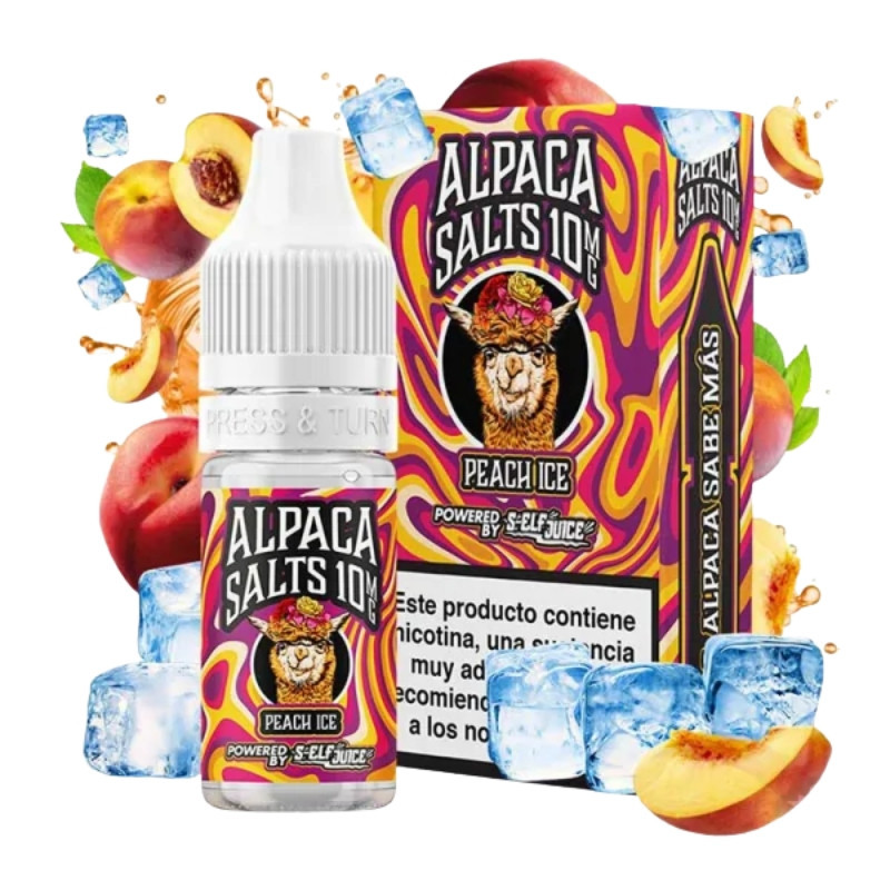 Peach Ice Alpaca Salts 10ml | Sales de Nicotina Peach