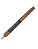 WALNUT BLACK LEATHER