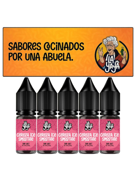 Pack 5 Sales Cereza Ice Smoothie La Yaya | Sabor Frío