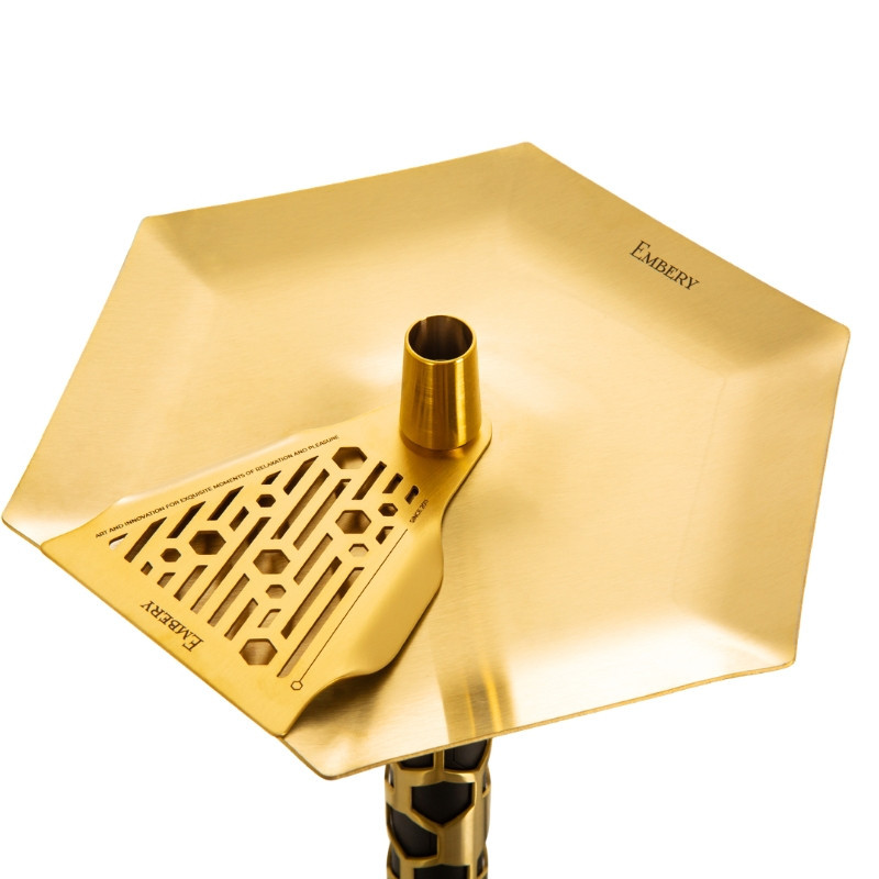 Cachimba Embery Mono H 4.0 Supreme Gold 590mm | Acero Inoxidable Gold