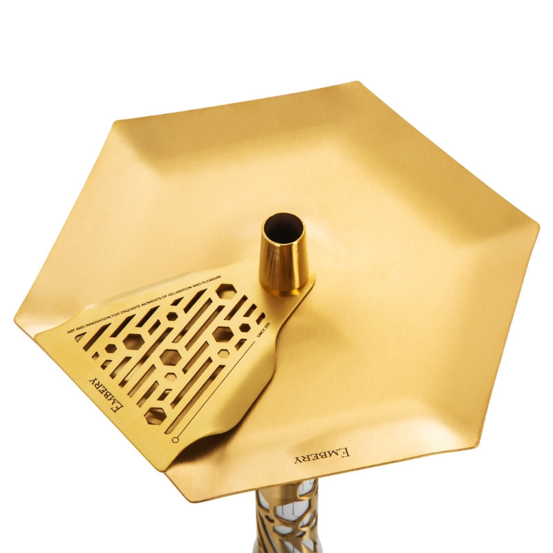 Cachimba Embery Mono H 4.0 Supreme Gold 590mm | Acero Inoxidable Gold