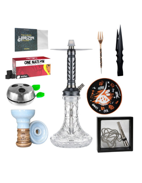 Pack Cachimba Zar Ramsey con Accesorios | Completo