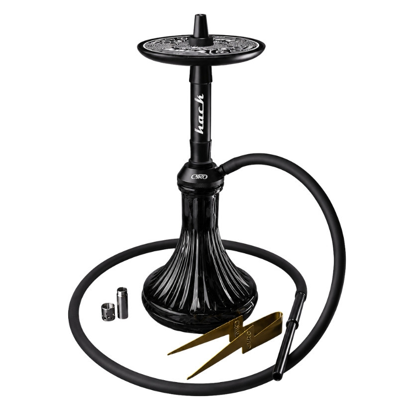 Cachimba Cyro Hack: 48 cm, acero inoxidable | Bengala Spain