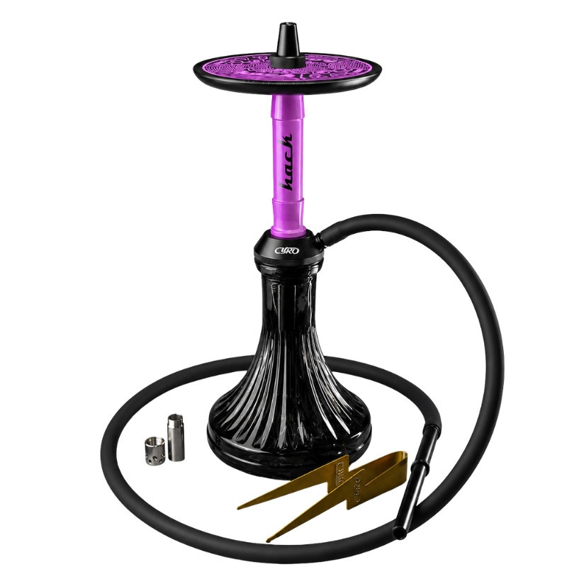 Cachimba Cyro Hack: 48 cm, acero inoxidable | Bengala Spain