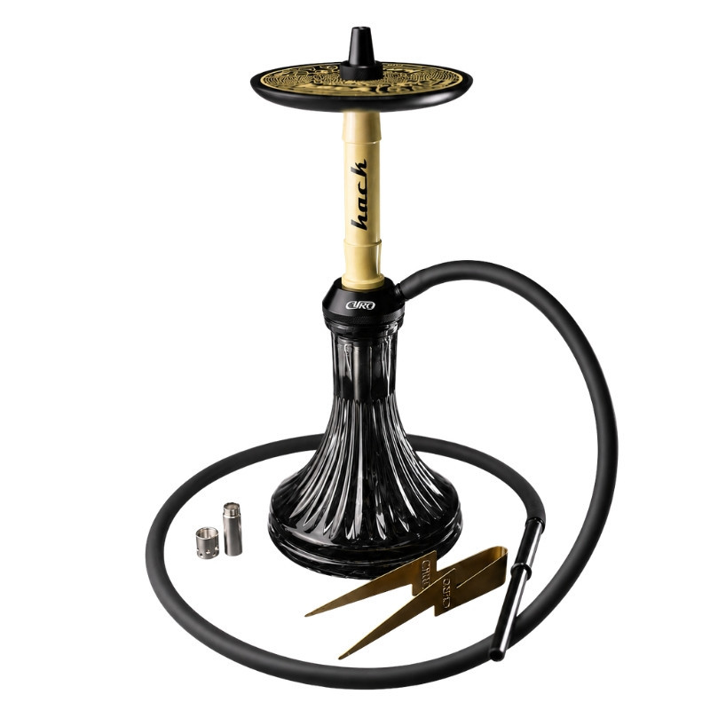 Cachimba Cyro Hack: 48 cm, acero inoxidable | Bengala Spain