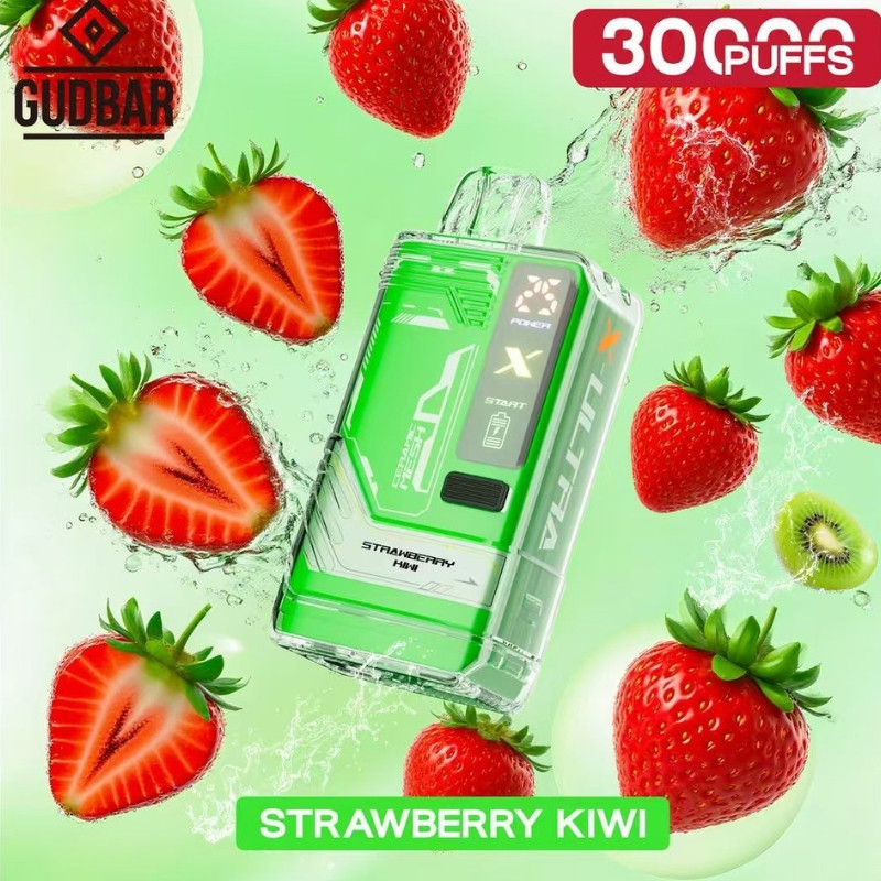 Pod Desechable Gudbar – Strawberry Kiwi · Calada directa y uso sencillo