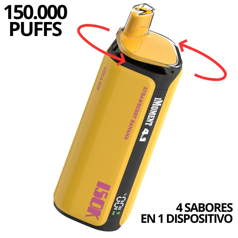 iMoment 4 en 1 150K · Banana/Lima/Coco/Cola | Bengala