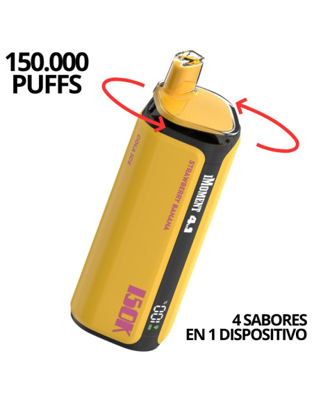 POD DESECHABLE IMOMENT 4 EN 1 (STRAWBERRY BANANA / LEMON LIME / MELON COCO / COLA ICE) 120K