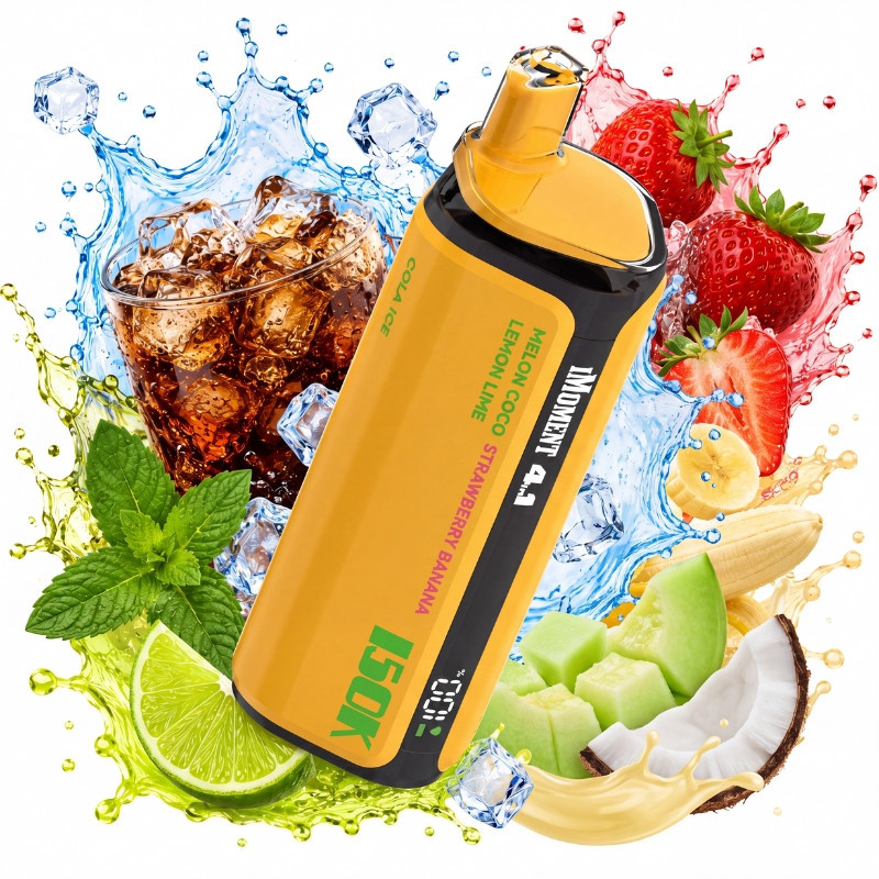 POD DESECHABLE IMOMENT 4 EN 1 (STRAWBERRY BANANA / LEMON LIME / MELON COCO / COLA ICE) 120K