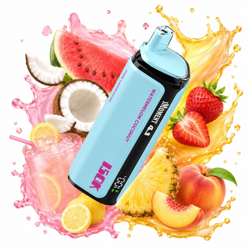 POD DESECHABLE IMOMENT 4 EN 1 (WATERMELON COCONUT / TRIPLE STRAWBERRY / PINK LEMONADE / PINEAPPLE PEACH) 120K