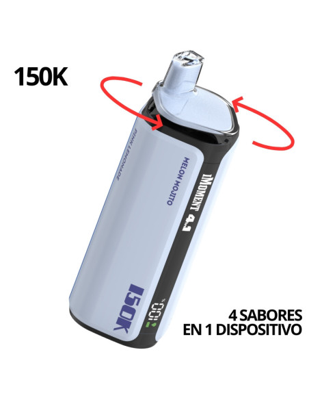 POD DESECHABLE IMOMENT 4 EN 1 (MELON MOJITO / PIÑA COLADA / WATERMELON MOJITO / PINK LEMONADE) 120K