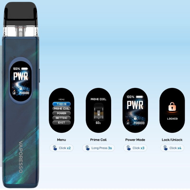 Vaporesso XROS 6: pod con pantalla TFT | Bengala Spain
