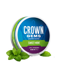 Bolsitas Crown Gems Sweet Mint 4 y 8 mg | Bengala Spain