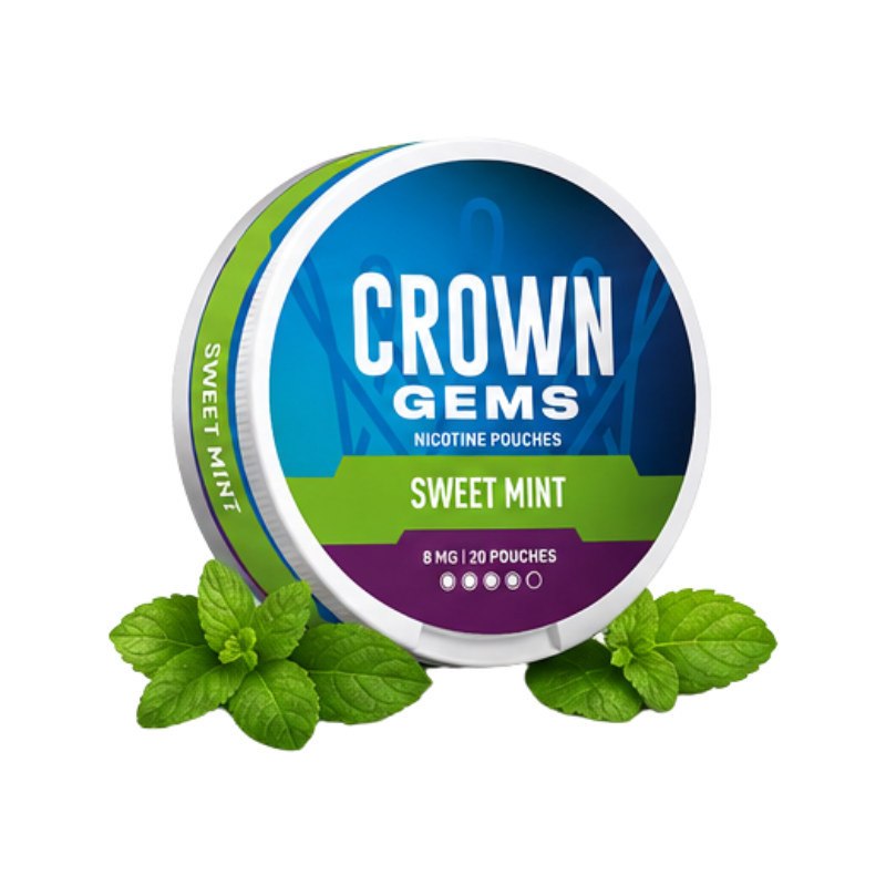 Bolsitas Crown Gems Sweet Mint 4 y 8 mg | Bengala Spain
