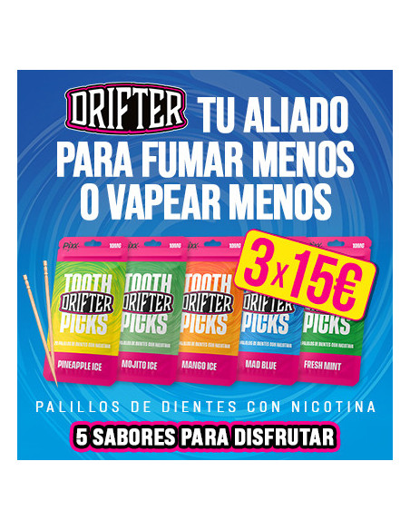 Palillos de Nicotina Drifter Pineapple Ice | Bengala Spain