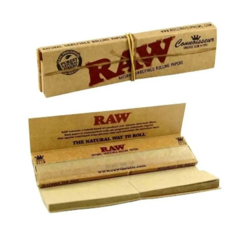 Librillo RAW Connoisseur King Size Slim con Tips | Bengala Spain