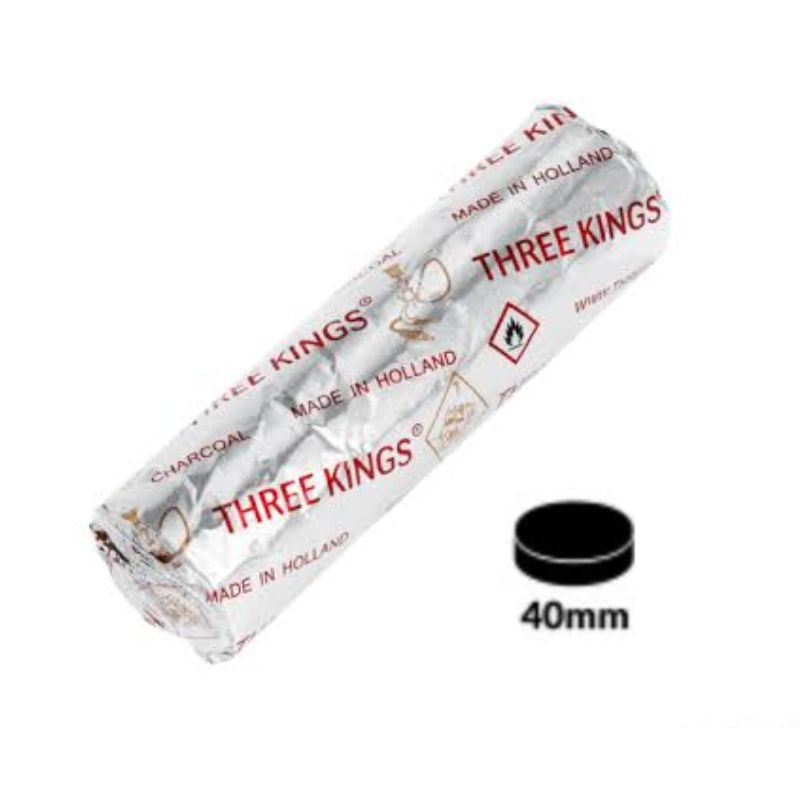 CARBÓN AUTOENCENDIDO 3 REYES 40MM