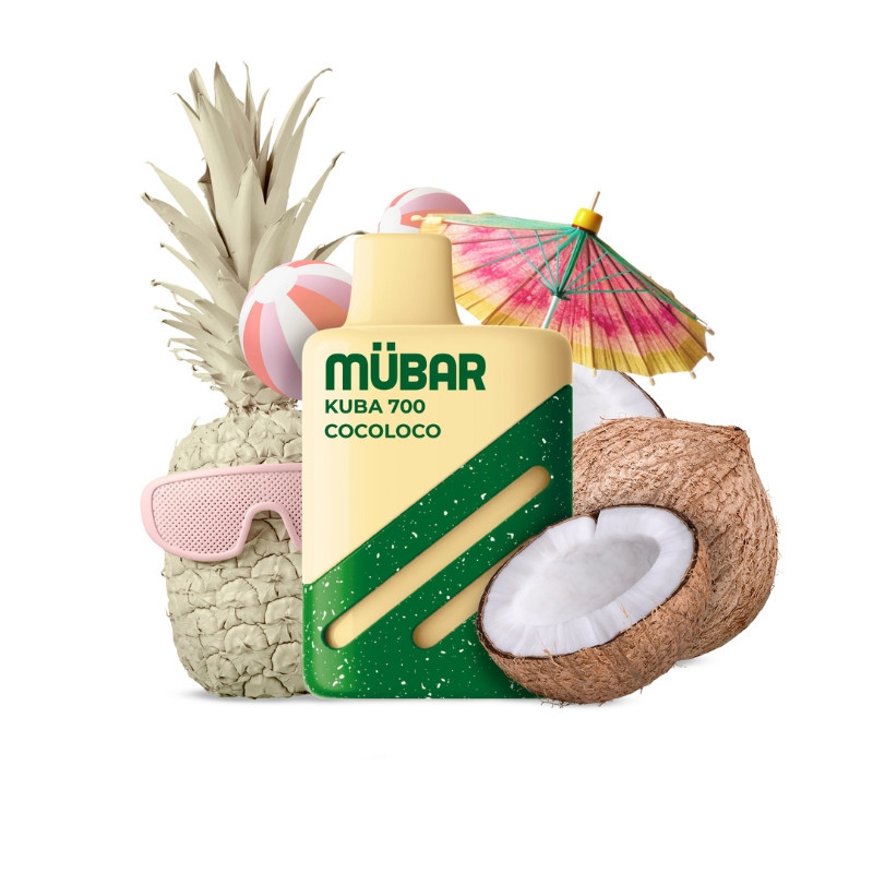 CAJA POD DESECHABLE MUBAR KUBA 700 10UD - COCOLOCO