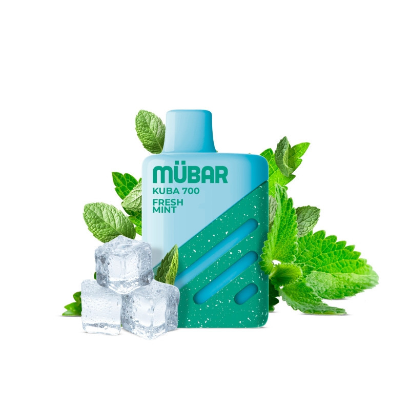 CAJA POD DESECHABLE MUBAR KUBA 700 10UD - FRESH MINT