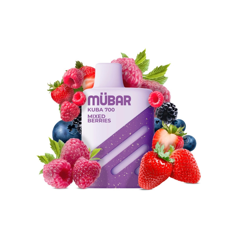 CAJA POD DESECHABLE MUBAR KUBA 700 10UD - MIXED BERRIES