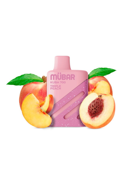 CAJA POD DESECHABLE MUBAR KUBA 700 10UD - TRIPLE PEACH