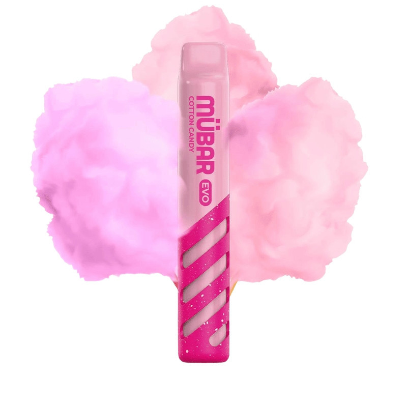 CAJA POD DESECHABLE MUBAR EVO 800 10UD - COTTON CANDY