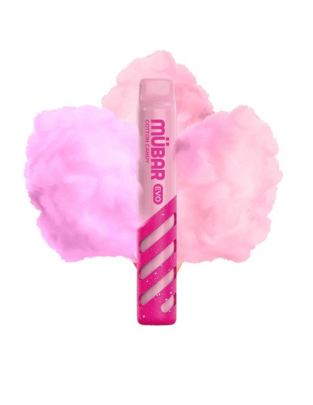 CAJA POD DESECHABLE MUBAR EVO 800 10UD - COTTON CANDY
