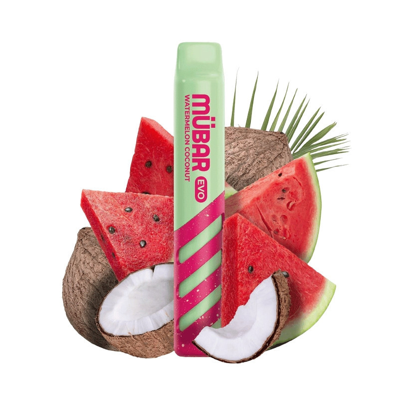 CAJA POD DESECHABLE MUBAR EVO 800 10UD - WATERMELON COCONUT